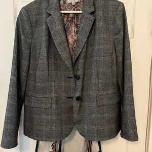 Ladies Plaid Blazer size 18